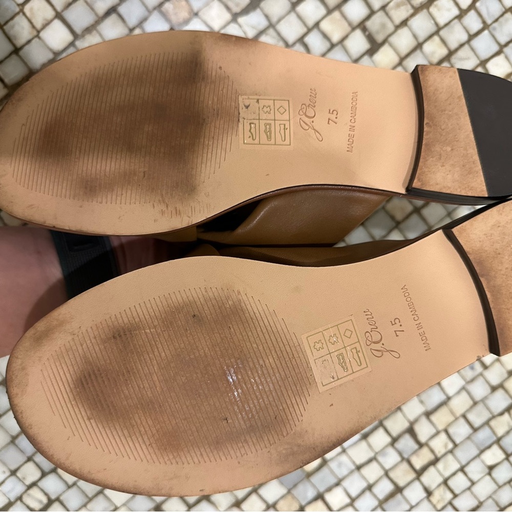 J. Crew Menorca Padded Cross-Strap Leather Sandal - Picture 4 of 4